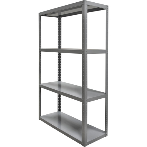 Heavy-Duty Shelving, Steel, Bolted, 3000 lbs. Capacity, 36" W x 72" H x 24" D Oxford Builders Supplies Inc