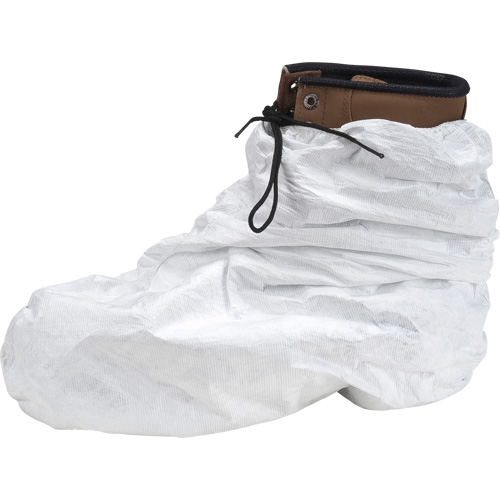 Couvre-chaussures Tyvek 400, Taille unique, Poly&eacute;thyl&egrave;ne, Blanc Oxford Builders Supplies Inc