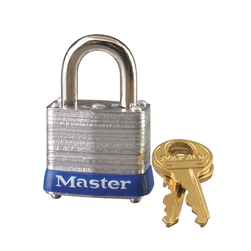 Pin Tumbler Padlock, Keyed Alike, Laminated Steel, 1-9/16" Width Oxford Builders Supplies Inc