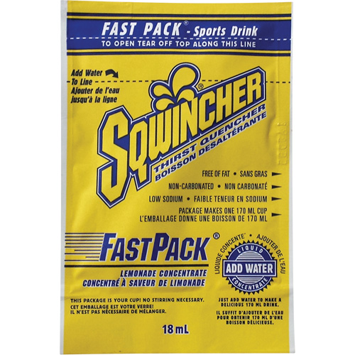 Sqwincher&reg; Boisson de r&eacute;hydratation Fast Pack, Emballage-portion, Limonade Oxford Builders Supplies Inc