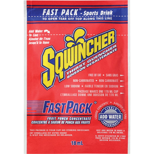 Sqwincher&reg; Boisson de r&eacute;hydratation Fast Pack, Emballage-portion, Punch aux fruits Oxford Builders Supplies Inc