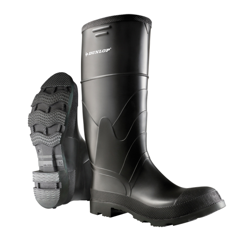 Bottes &eacute;conomiques de 16", PVC, Embout Acier, Pointure 6, Semelle R&eacute;sistant aux perforations Oxford Builders Supplies Inc