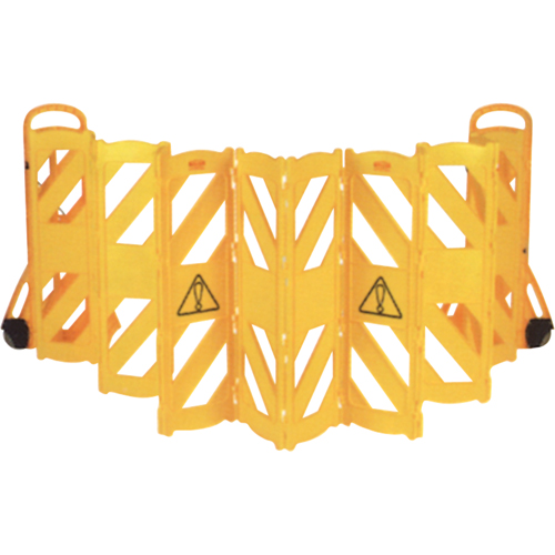 Barri&egrave;res mobiles portatives, 13' lo, Plastique, Jaune Oxford Builders Supplies Inc