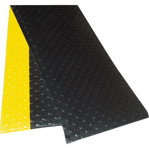 No. 417 Bubble Sof-Tred With Dyna-Shield Mats, Bubbled, 3' x 5' x 1/2", Black/Yellow, PVC Oxford Builders Supplies Inc