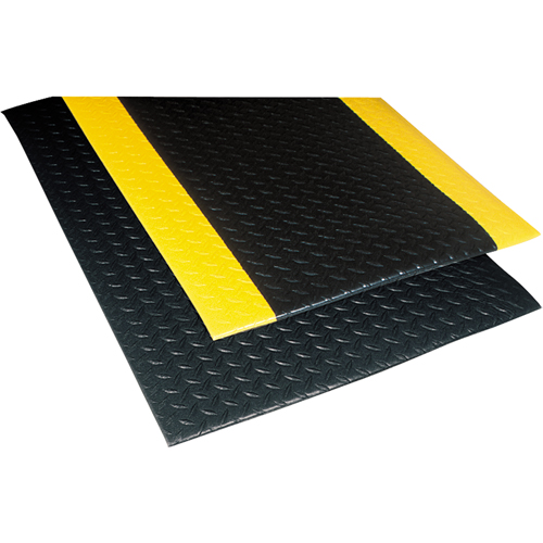 No. 419 Sof-Tred with Dyna-Shield Mats, Diamond, 4' x 60' x 1/2", Black/Yellow, PVC Oxford Builders Supplies Inc