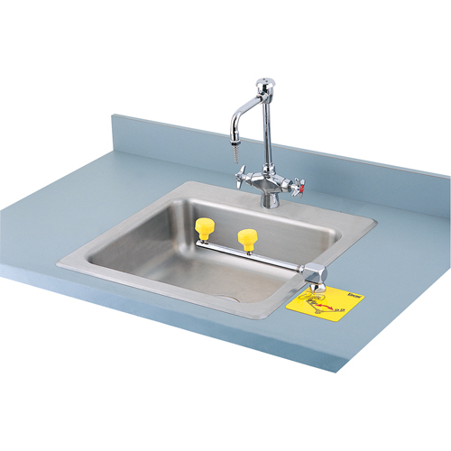 Poste de douche oculaire Swing-Away, Installation Montage sur comptoir Oxford Builders Supplies Inc