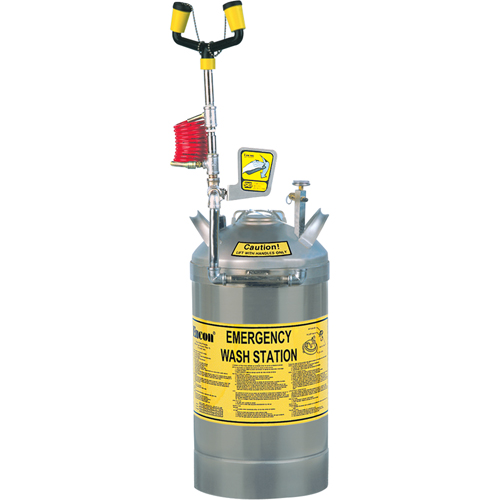 Self-Contained Eyewash Station, Pressurized, 13 gal. Capacity, Meets ANSI Z358.1 Oxford Builders Supplies Inc