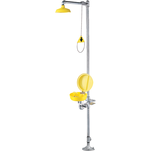 Combinaison de douche oculaire/faciale a/couvercle Oxford Builders Supplies Inc