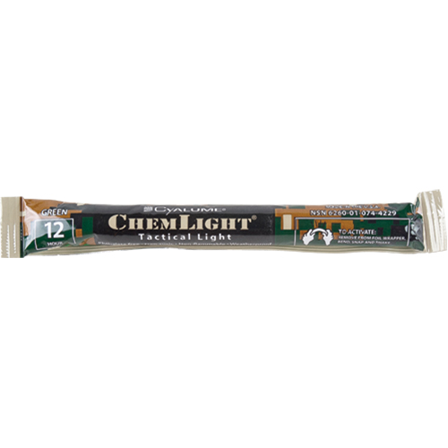B&acirc;tons de s&eacute;curit&eacute; luminescents Cyalume 6", Vert, Dur&eacute;e 12 h Oxford Builders Supplies Inc