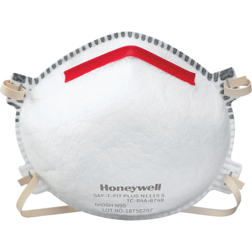 Saf-T-Fit&reg; Plus N1115 Particulate Respirators, N95, NIOSH Certified, Small Oxford Builders Supplies Inc