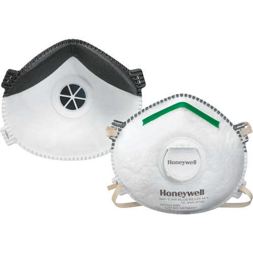 Saf-T-Fit&reg; Plus N1125 Particulate Respirators, N95, NIOSH Certified, Small Oxford Builders Supplies Inc