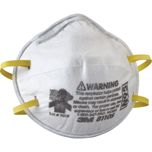Respirateurs contre les particules 8110S, N95, Certifi&eacute; NIOSH, Petit Oxford Builders Supplies Inc