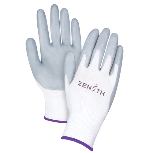 Gants l&eacute;gers enduits et respirants, 6/T-petit, R&ecirc;vetement Mousse de nitrile, Calibre 13, Enveloppe en Polyester Oxford Builders Supplies Inc