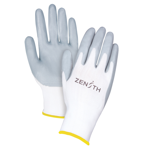Gants l&eacute;gers enduits et respirants, 11/2T-Grand, R&ecirc;vetement Mousse de nitrile, Calibre 13, Enveloppe en Polyester Oxford Builders Supplies Inc