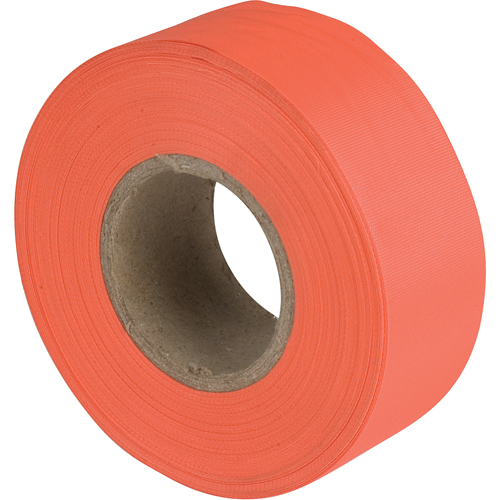 Flagging Tape, 1.1875" W x 150' L, Fluorescent Orange Oxford Builders Supplies Inc