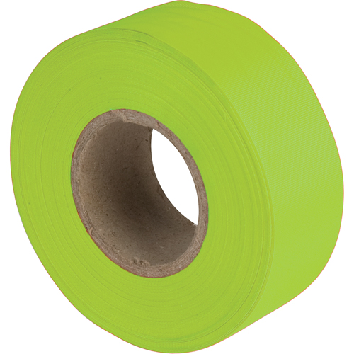Flagging Tape, 1.1875" W x 150' L, Fluorescent Lime Oxford Builders Supplies Inc