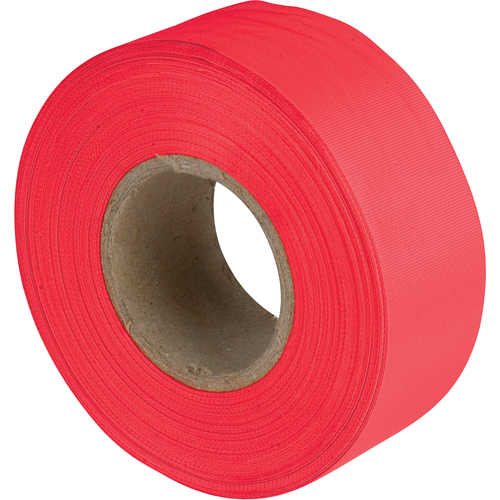 Rubans pour signalisation, 1,1875" la x 150' lo, Rouge fluorescent Oxford Builders Supplies Inc