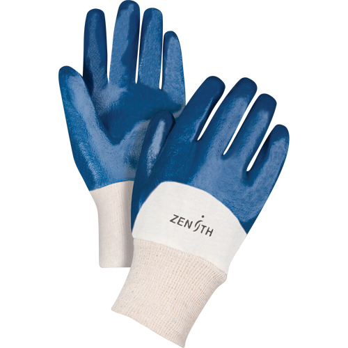 Gants &agrave; doublure interlock de poids moyen, 10/T-Grand, R&ecirc;vetement Nitrile, Enveloppe en Coton Oxford Builders Supplies Inc