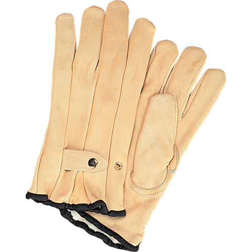 Winter-Lined Ropers Gloves, Small, Grain Cowhide Palm, Fleece Inner Lining Oxford Builders Supplies Inc
