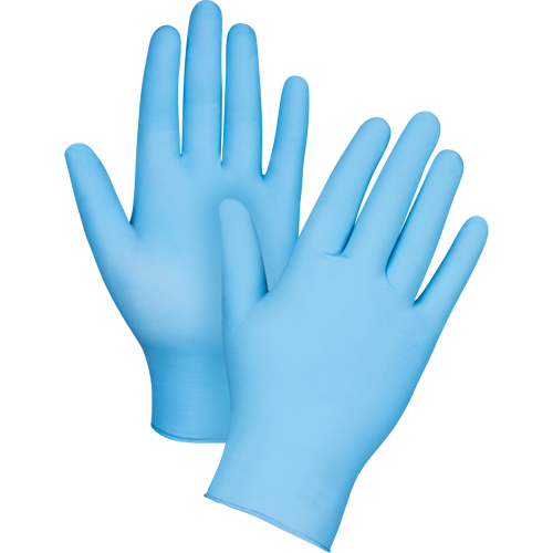 Puncture-Resistant Examination Gloves, Medium, Nitrile, 4.5-mil, Powder-Free, Blue Oxford Builders Supplies Inc