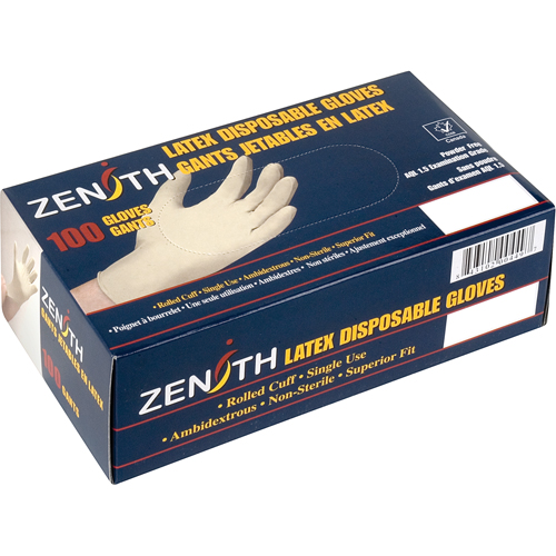 Premium Sensitive Skin Examination Gloves, X-Small, Latex, 4-mil, Powder-Free, Natural Oxford Builders Supplies Inc