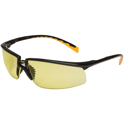 Lunettes de s&eacute;curit&eacute; Privo, Lentille Ambr&eacute;e, Antibu&eacute;e, R&eacute;pond ou surpasse la norme CSA Z94.3 Oxford Builders Supplies Inc