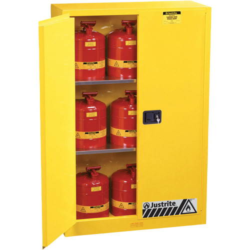 Armoires Sure-Grip EX pour produits inflammables, 45 gal., 2 Porte(s), 43" La x 65" h x 18" p Oxford Builders Supplies Inc