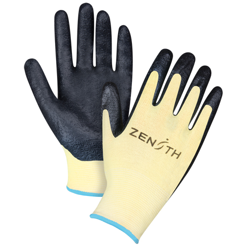 Gants r&eacute;sistants &agrave; la coupe avec prise sup&eacute;rieure, Taille T-Grand/10, Calibre 13, Rev&ecirc;tement Mousse de nitrile, Enveloppe en Aramide, ANSI/ISEA 105 niveau 3/EN 388 niveau 5 Oxford Builders Supplies Inc