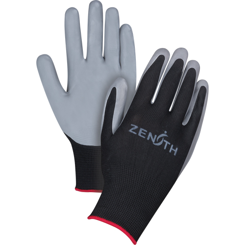 Gants enduits confortables de premi&egrave;re qualit&eacute;, 11/2T-Grand, R&ecirc;vetement Nitrile, Calibre 13, Enveloppe en Polyester Oxford Builders Supplies Inc