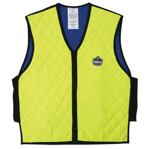 Chill-Its&reg; 6665 Wet Evaporative Cooling Vests, Medium, High Visibility Lime-Yellow Oxford Builders Supplies Inc