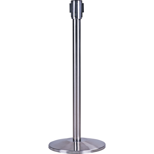 Poteau r&eacute;cepteur pour barri&egrave;res sur pieds pour le contr&ocirc;le des foules, Hauteur de 35", Acier inoxydable Oxford Builders Supplies Inc