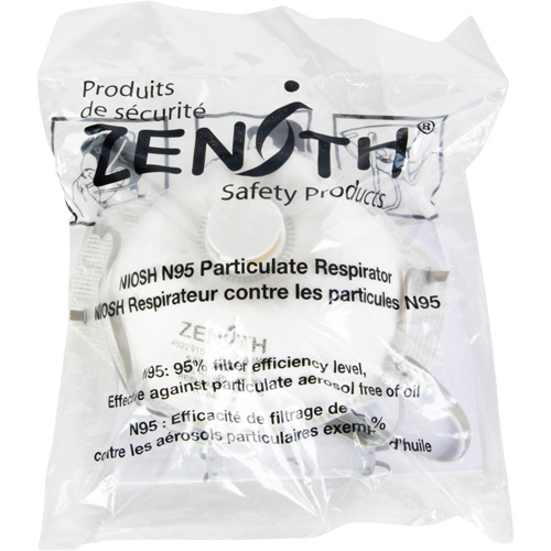 Respîrateur contre les particules - Emballage pour machine distributrice, N95, Certifi&eacute; NIOSH, Moyen/grand Oxford Builders Supplies Inc