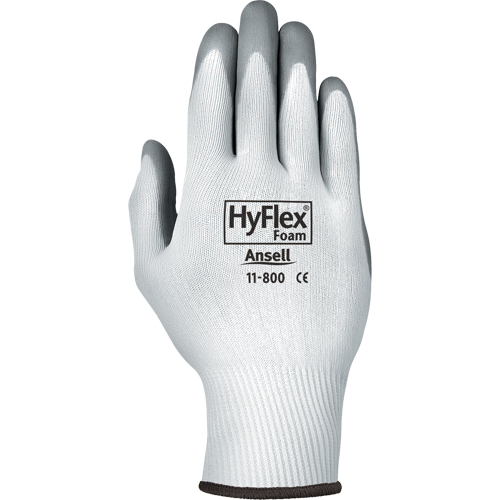Gants Hyflex 11-800, 10/T-Grand, R&ecirc;vetement Mousse de nitrile, Calibre 15, Enveloppe en Nylon Oxford Builders Supplies Inc