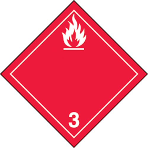 &eacute;tiquettes d'exp&eacute;dition TMD, Classe 3, Liquides inflammables, Papier Oxford Builders Supplies Inc