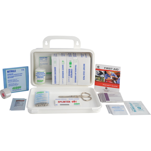 Ontario Specialty Kit - Truck First Aid Kit, Class 1 Medical Device, Metal Box Oxford Builders Supplies Inc