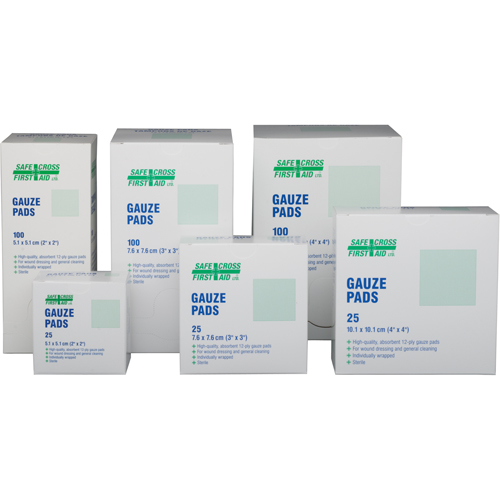 Gauze , Pad, 2" L x 2" W, Sterile, Medical Device Class 1 Oxford Builders Supplies Inc