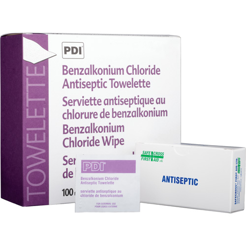 Benzalkonium Chloride Wipes, Towelette, Antiseptic Oxford Builders Supplies Inc
