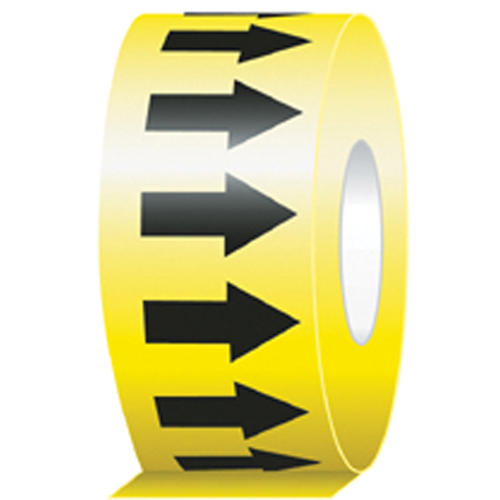 Directional Flow Arrow Tapes, 104', Black on Yellow Oxford Builders Supplies Inc