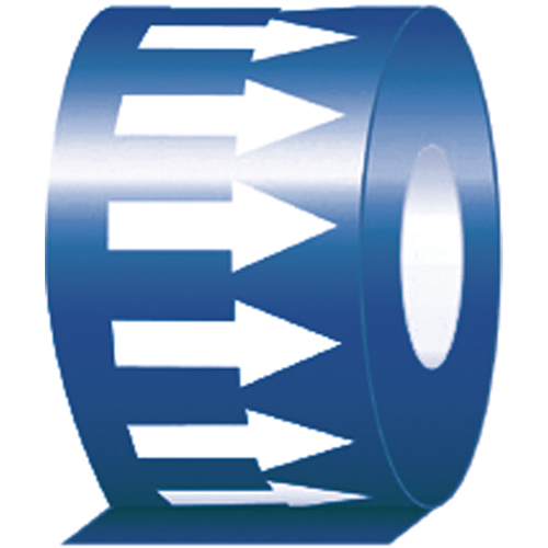 Pipe Marker, 108', White on Blue Oxford Builders Supplies Inc