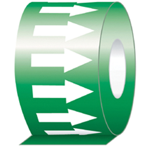 Directional Flow Arrow Tapes, 108', White on Green Oxford Builders Supplies Inc