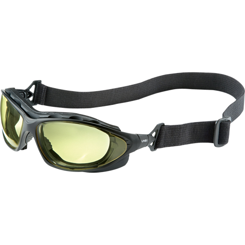 Lunettes de s&eacute;curit&eacute; &agrave; coques Uvex HydroShield Seismic, Lentille Ambr&eacute;e, Antibu&eacute;e/Anti-&eacute;gratignures, Ventilation Ferm&eacute; Oxford Builders Supplies Inc