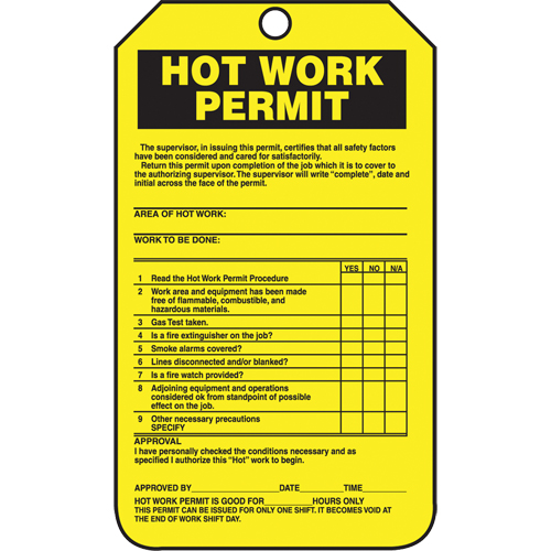 &eacute;tiquettes de s&eacute;curit&eacute; d'inspection et de contr&ocirc;le de l'&eacute;tat de l'&eacute;quipement, Papier cartonn&eacute;, 3-1/8" la x 5-7/8" h, Anglais Oxford Builders Supplies Inc