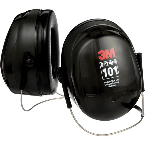 Peltor Optime 101 Series Earmuffs, Neckband, 26 NRR dB Oxford Builders Supplies Inc