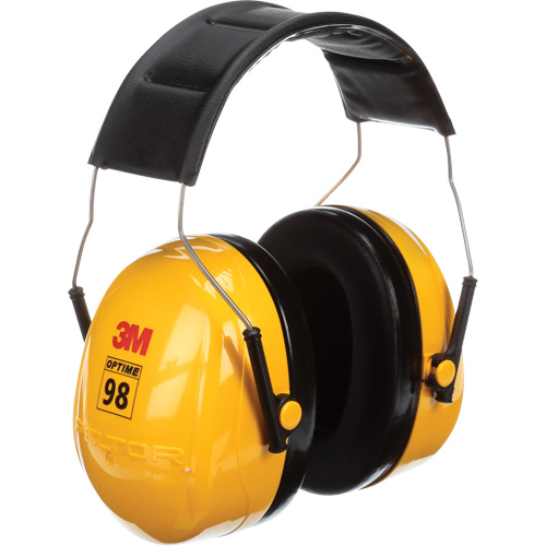 Peltor Optime 98 Series Earmuffs, Headband, 25 NRR dB Oxford Builders Supplies Inc