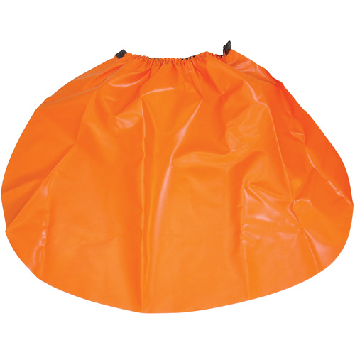 &eacute;cran anti-pluie pour casque de s&eacute;curit&eacute;, Taille unique, Orange, Nylon/PVC Oxford Builders Supplies Inc