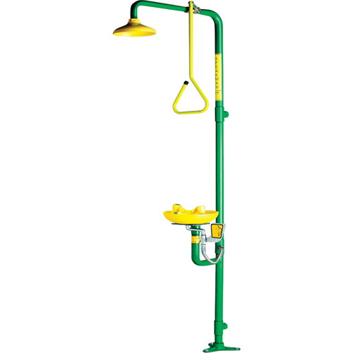 Combinaison de douche & douche oculaire a&eacute;r&eacute;e Safe-T-Zone Oxford Builders Supplies Inc