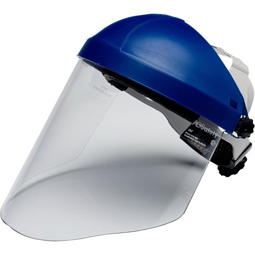 Ratchet Headgear with Faceshield, Polycarbonate, Ratchet Suspension Oxford Builders Supplies Inc