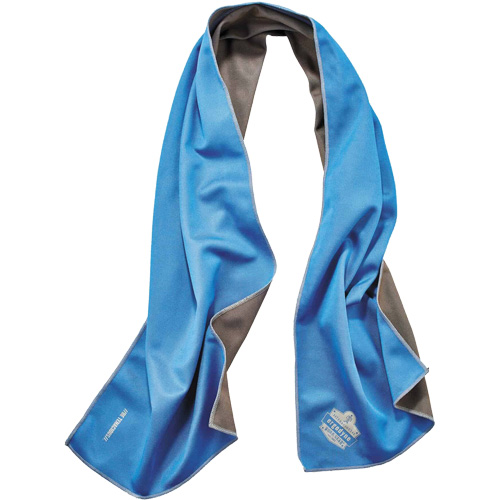 Chill-Its&reg; 6602MF Microfiber Cooling Towel, Blue Oxford Builders Supplies Inc