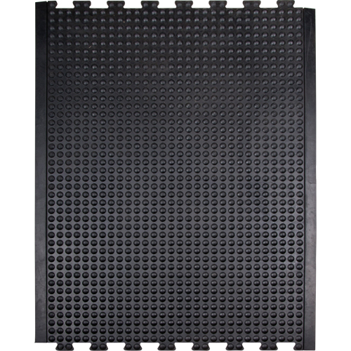 Tapis antifatigue en d&ocirc;me, &agrave; bulles, 3' x 4' x 1/2", Noir, Caoutchouc Oxford Builders Supplies Inc