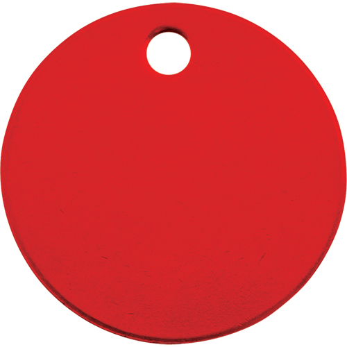 Blank Tags, Aluminum, 1.5" dia Oxford Builders Supplies Inc